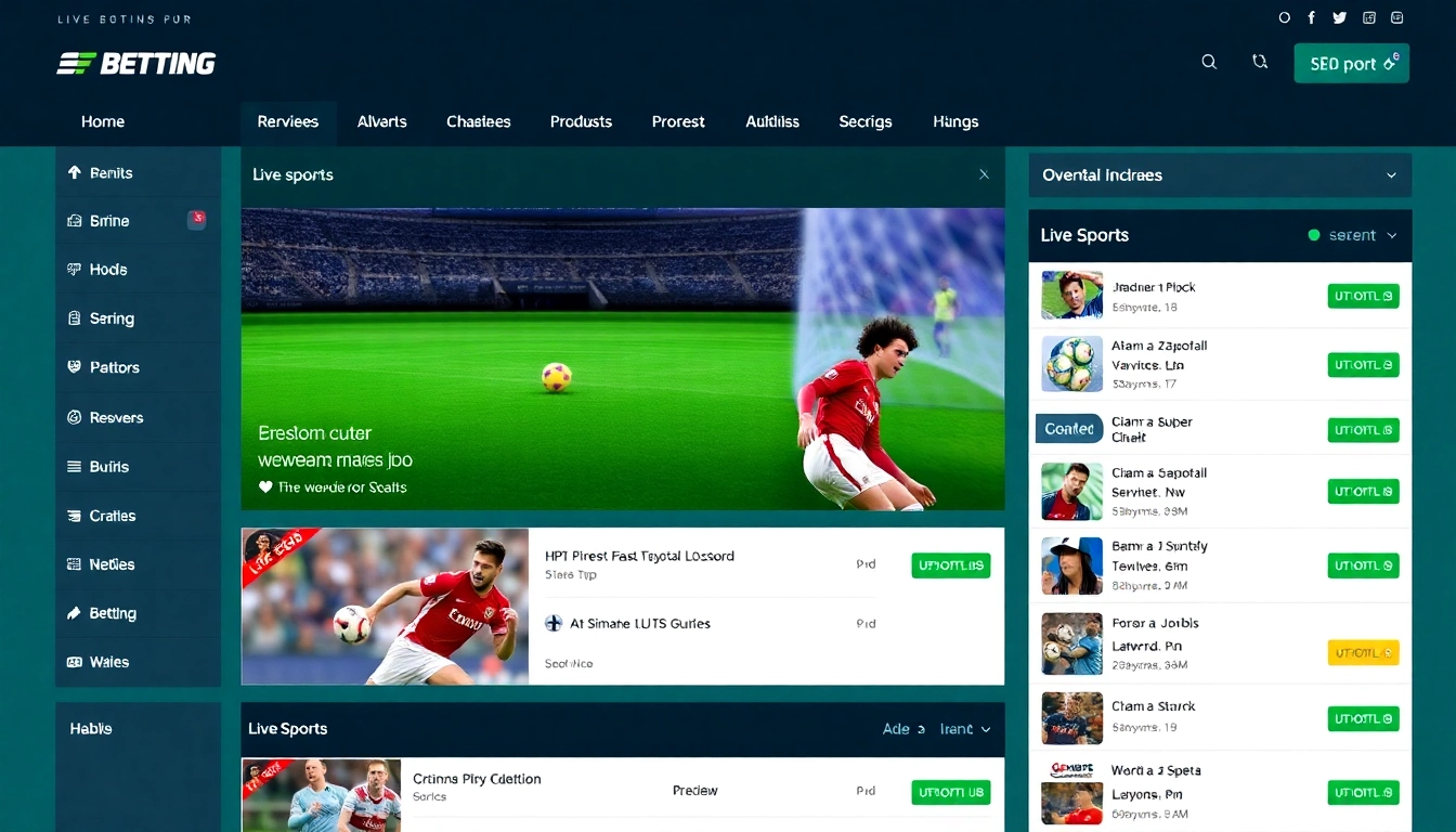 Experience the thrilling betting options at OK 9 with a sleek and interactive sports interface.